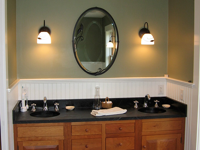 Vermont Soapstone adds a luxurious touch to any bathroom