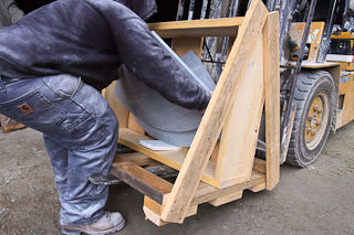 Packing up Vermont Soapstone to ship