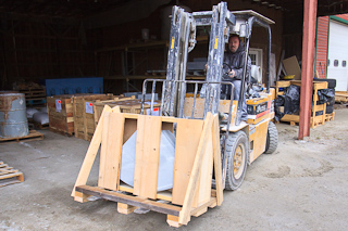 Packing up Vermont Soapstone to ship