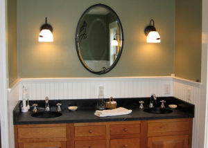 Vermont Soapstone adds a luxurious touch to any bathroom