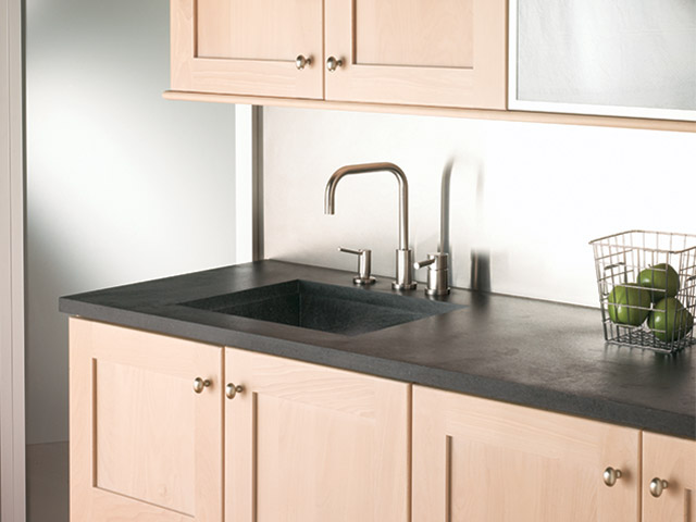 Soapstone can look as at home in a modern style kitchen as in a historic renovation.
