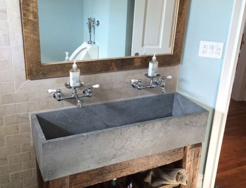 Rustic, extra wide sink